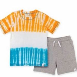 Burt Bees Baby Tye Dye Short Set -3-6 M